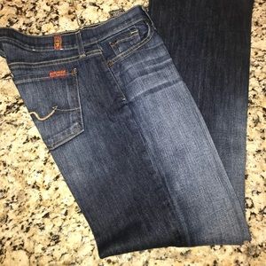 7 For All Mankind bootcut jeans size 30, new cond